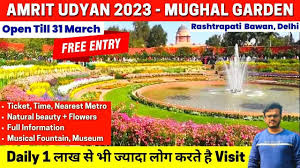 mughal garden delhi 2023 amrit udyan