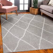 soft trellis gray white area rug