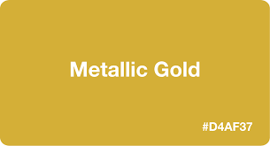 metallic gold hex code d4af37