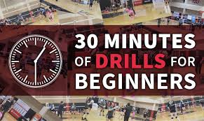 volleyball drills for beginners the