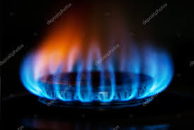 Stove Gas Fire Flame Stock Photo By