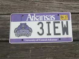 University of Central Arkansas License Plate UCA Bears 3IEW | #3767859068