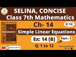 Class 7th Icse Selina Ch 14