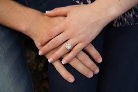 For most people, it goes on the left ring finger but in some areas, it gets switched to the right ring finger. Which Finger Does Your Engagement Ring Go On Hatton Garden Diamond