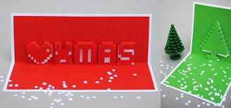 To make christmas cards out of your own photos, simply upload your photos into your design software, choose landscape or portrait orientation, arrange your photos as a single image or collage, edit your cards to add text or extra images and print on quality paper. Forget Hallmark Save Money By Making These Awesome Popup Pixel Christmas Cards Christmas Ideas Wonderhowto