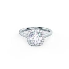 Most halos are either round, square or cushion. Round Single Halo Setting Custom Lab Diamond Engagement Ring