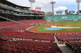 at a fenway park with no fans piped in