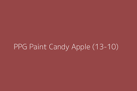 Ppg Paint Candy Apple 13 10 Color Hex