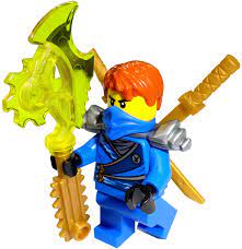 LEGO Ninjago Minifigur Jay Rebooted mit Zwei goldenen Schwerter und  Technoklinge: Amazon.de: Spielzeug