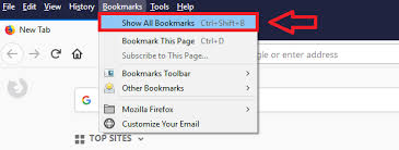how to export firefox bookmarks ionos