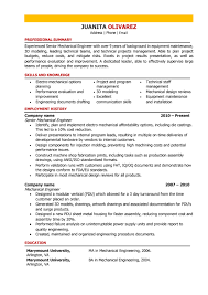 Mechanical Engineer Resume Samples And Writing Guide