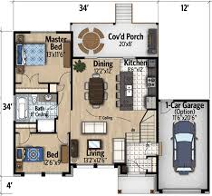 Small Scale Modern House Plan 90267pd
