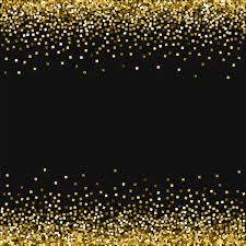 Gold Glitter Borders With Gold Glitter