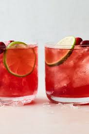 vodka cranberry with lime eating bird