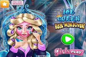 ice queen real makeover make up games