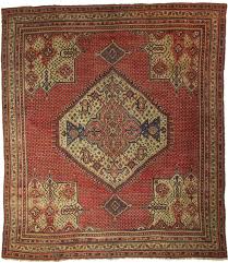 antique 16 x 18 turkish oushak wool rug