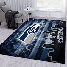seattle seahawks nfl rug living room