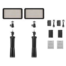 Buy Andoer Led Video Light Kit Include 2pcs W228 3200k 6000k Bi Color Dimmable Led Video Light 2pcs Max 72cm Light Stand 2pcs 7 4v 2200mah Matched Battery Battery Charger For Ildc Dslr Cameras In