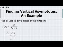Calculus Finding Vertical Asymptotes