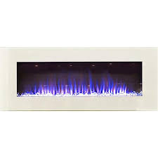 white wall mount electric fireplace