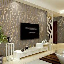 Modern Living Room Wallpaper For Wall