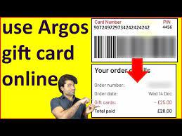 how to use argos gift card you