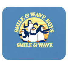 madagascar penguins smile and wave