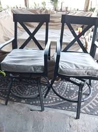 2 Allen Roth Tall Bistro Patio Chairs