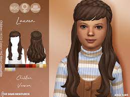the sims resource lauren hair children