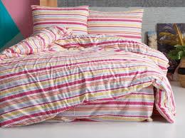 pure cotton queen twin striped bedding