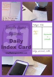 See more ideas about card organizer, life organization, index cards. Simple Systems Daily Index Card Simplified Organization Index Cards Diy Index Cards Card Organizer