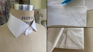 make a shirt collar with channels for