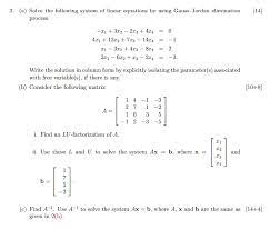 Gauss Jordan Elimination Process