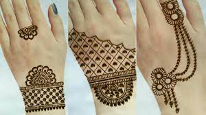 jewellery mehndi designs for back hand