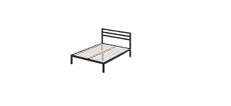zinus metal platform bed with headboard