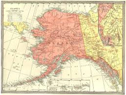 Alaska State Map Aleutian Islands 1907 Old Antique Vintage Plan Chart
