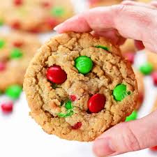christmas oatmeal m m cookies the