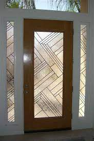 Etched Glass Door