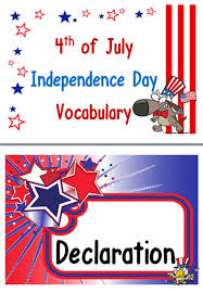 4th Of July Independence Day Word Charts