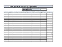 Checkbook Register Spreadsheet Microsoft Excel Household Binder