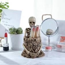 halloween skull pen holder cup skull