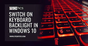 keyboard light on your laptop