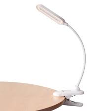 Led Desk Lamp With Clamp Wireless Reading Light Up To 6 Hours Gooseneck Clip On To Table For Home Office White Target