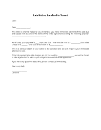 Printable Sample Late Rent Notice Form Real Estate Forms Word In