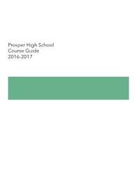 Phs Course Guide By Prosper Independent School District Issuu