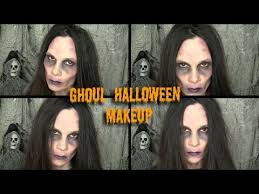 ghoul zombie halloween makeup tutorial