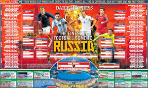 World Cup Wall Chart Download Your Russia 2018 Version For