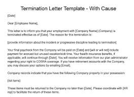 termination letter what to include