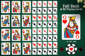 full deck of 52 playing cards