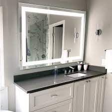 Bathroom vanity bearable will give you the complication and enhance the feeling of the bathroom. Front Lighted Led Bathroom Vanity Mirror 56 X 36 Rectangular Mirrors Marble